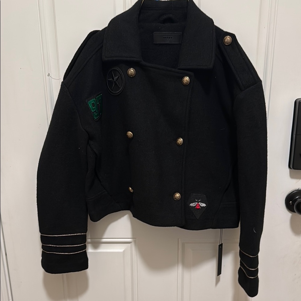 New BlankNYC womens crop military jacket size Xs